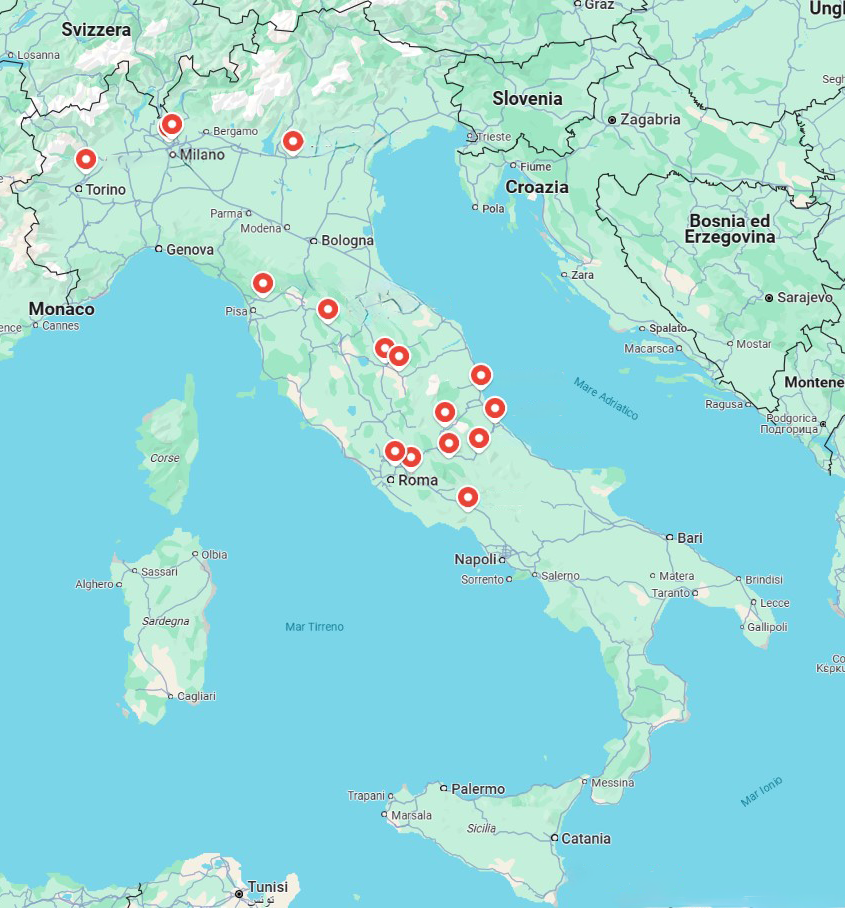 Immagine mappa delle rivendite PregyGreenService di SIniat