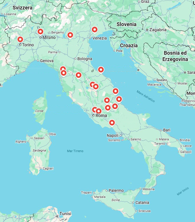 PregyGreenService – la mappa delle rivendite aderenti