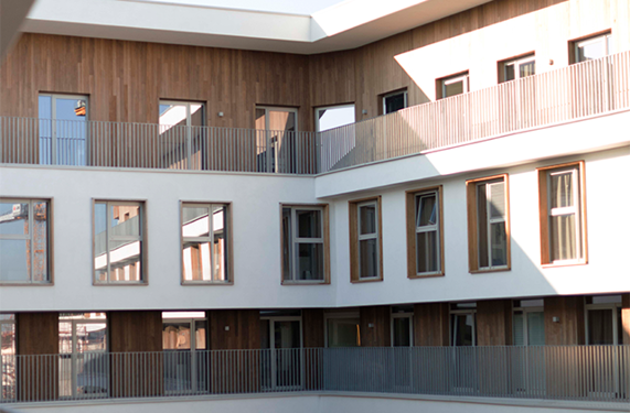 Siniat plaster- and fibre cement boards can be used in appartments.